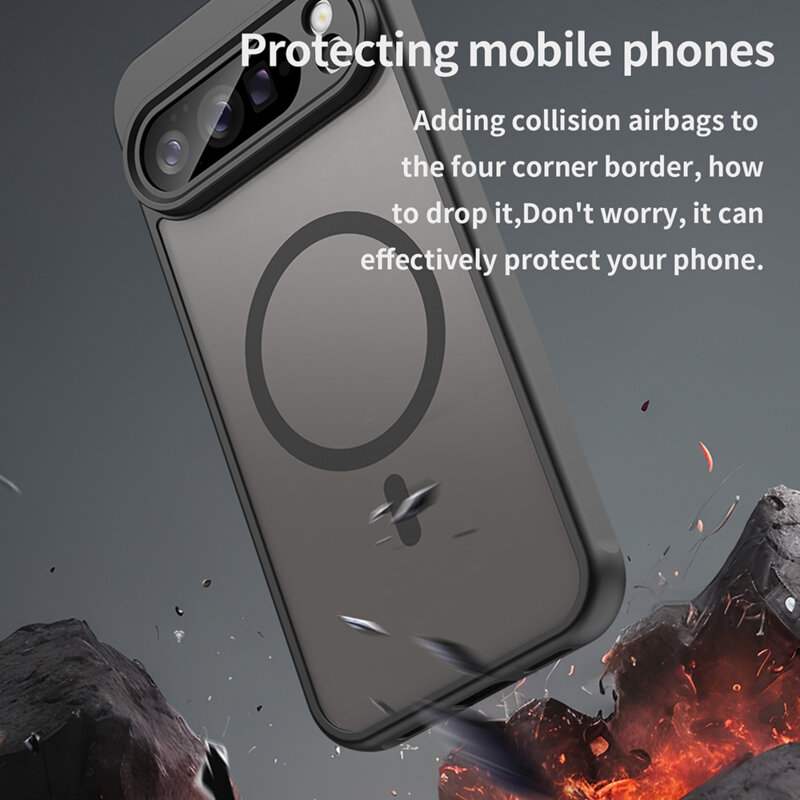 Husa Google Pixel 10 Pro XL Techsuit HaloFrost II MagSafe, negru