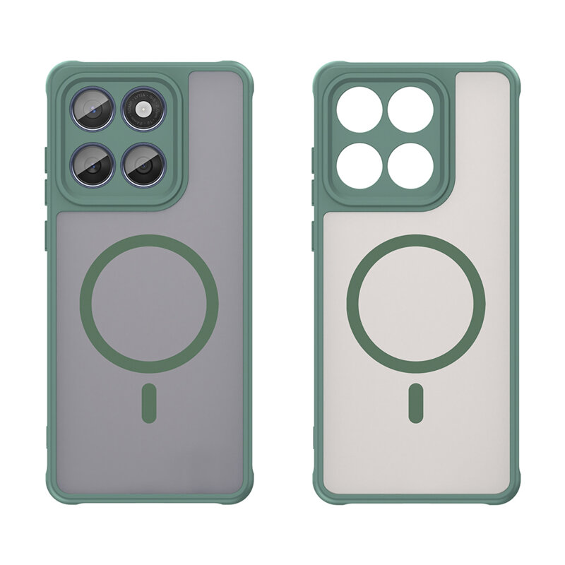 Husa Motorola Edge 60 Fusion Techsuit HaloFrost II MagSafe, verde