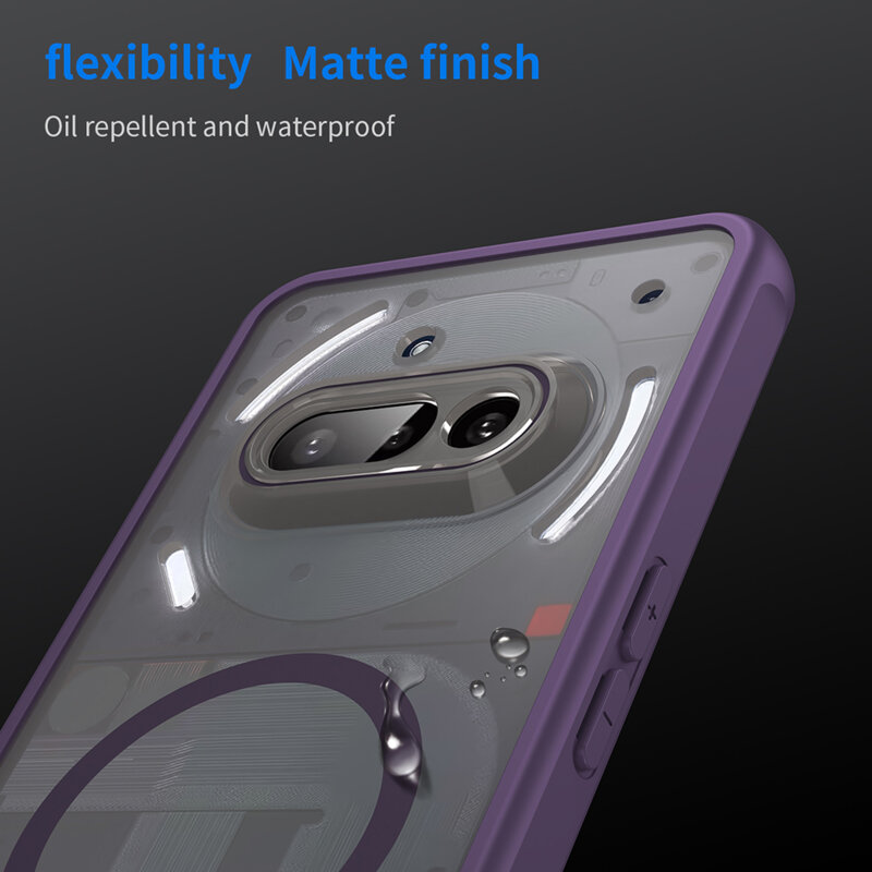 Husa Nothing Phone (3a) Techsuit HaloFrost II MagSafe, mov