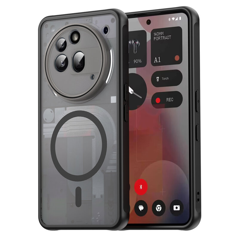 Husa Nothing Phone (3a) Pro Techsuit HaloFrost II MagSafe, negru