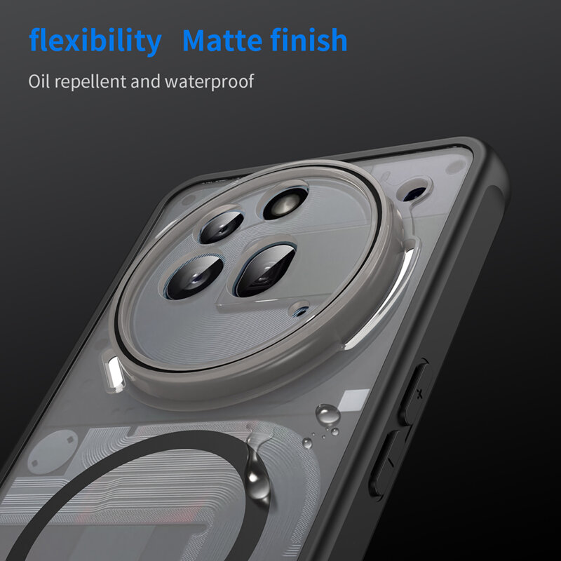 Husa Nothing Phone (3a) Pro Techsuit HaloFrost II MagSafe, negru