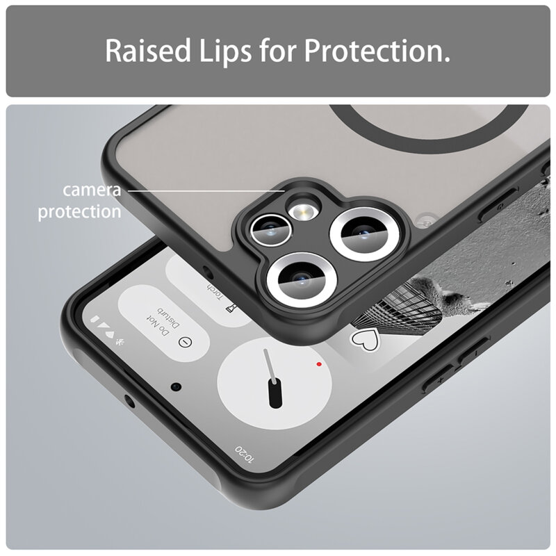 Husa Nothing CMF Phone 2 Pro Techsuit HaloFrost II MagSafe, negru
