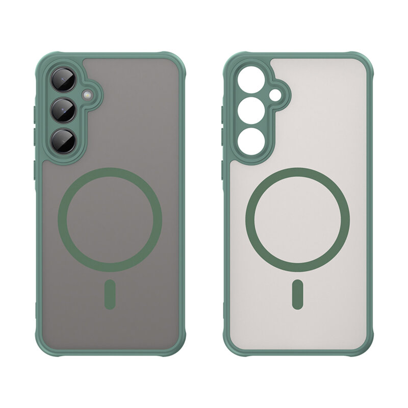 Husa Samsung Galaxy A35 5G Techsuit HaloFrost II MagSafe, verde