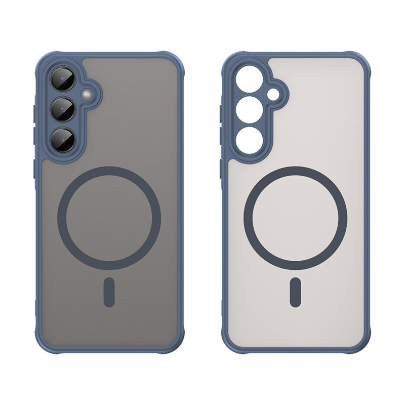 Husa Samsung Galaxy A35 5G Techsuit HaloFrost II MagSafe, bleumarin