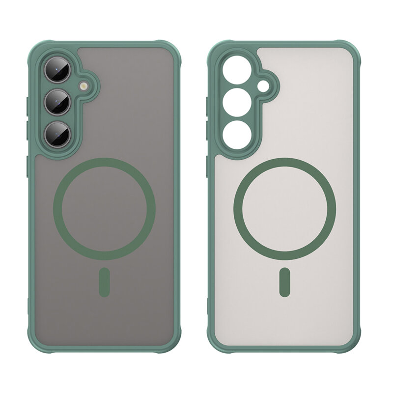 Husa Samsung Galaxy S24 FE Techsuit HaloFrost II MagSafe, verde