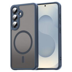 Husa Samsung Galaxy S25 Techsuit HaloFrost II MagSafe, bleumarin