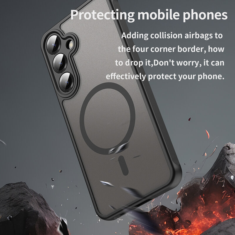 Husa Samsung Galaxy S25 Plus Techsuit HaloFrost II MagSafe, negru