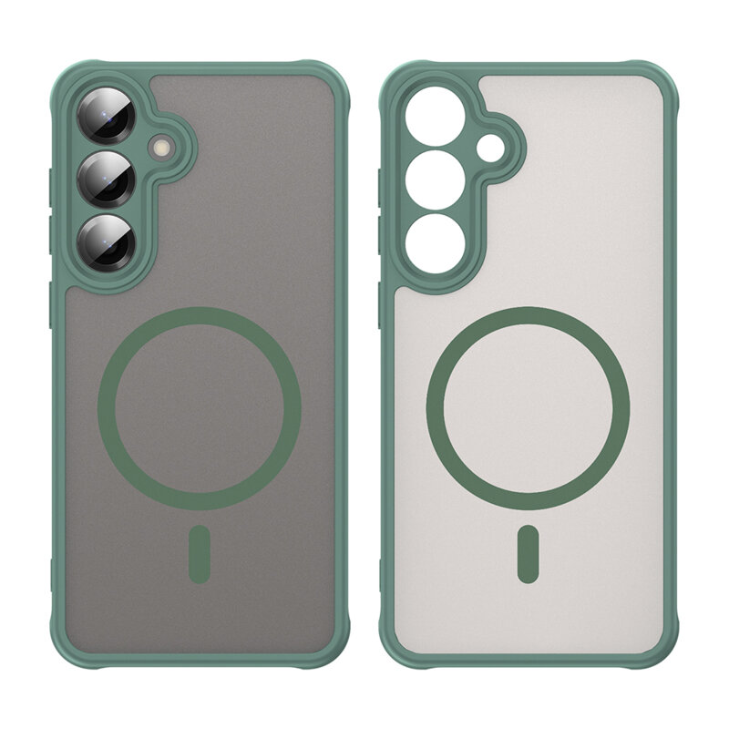 Husa Samsung Galaxy S25 Plus Techsuit HaloFrost II MagSafe, verde