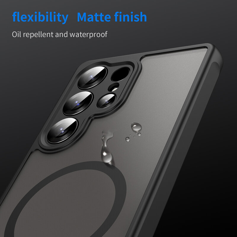 Husa Samsung Galaxy S25 Ultra Techsuit HaloFrost II MagSafe, negru