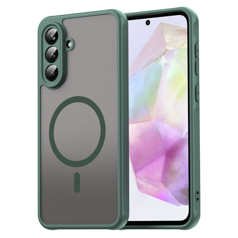 Husa Samsung Galaxy A36 5G Techsuit HaloFrost II MagSafe, verde