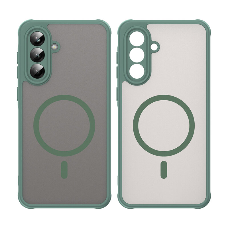 Husa Samsung Galaxy A36 5G Techsuit HaloFrost II MagSafe, verde