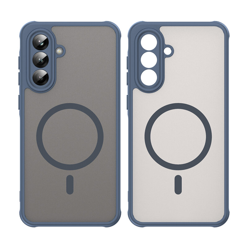 Husa Samsung Galaxy A36 5G Techsuit HaloFrost II MagSafe, bleumarin
