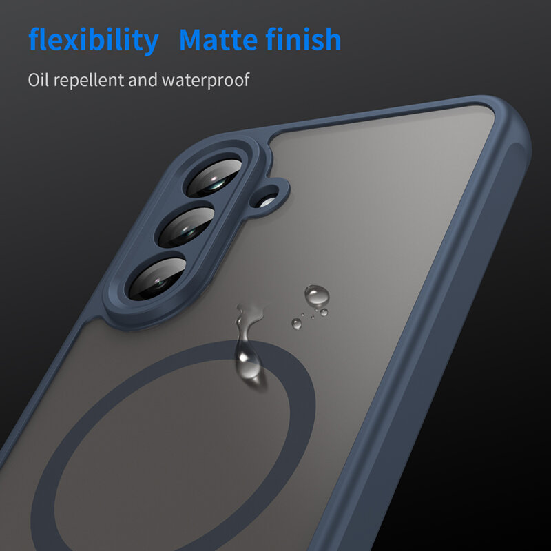 Husa Samsung Galaxy A26 5G Techsuit HaloFrost II MagSafe, bleumarin