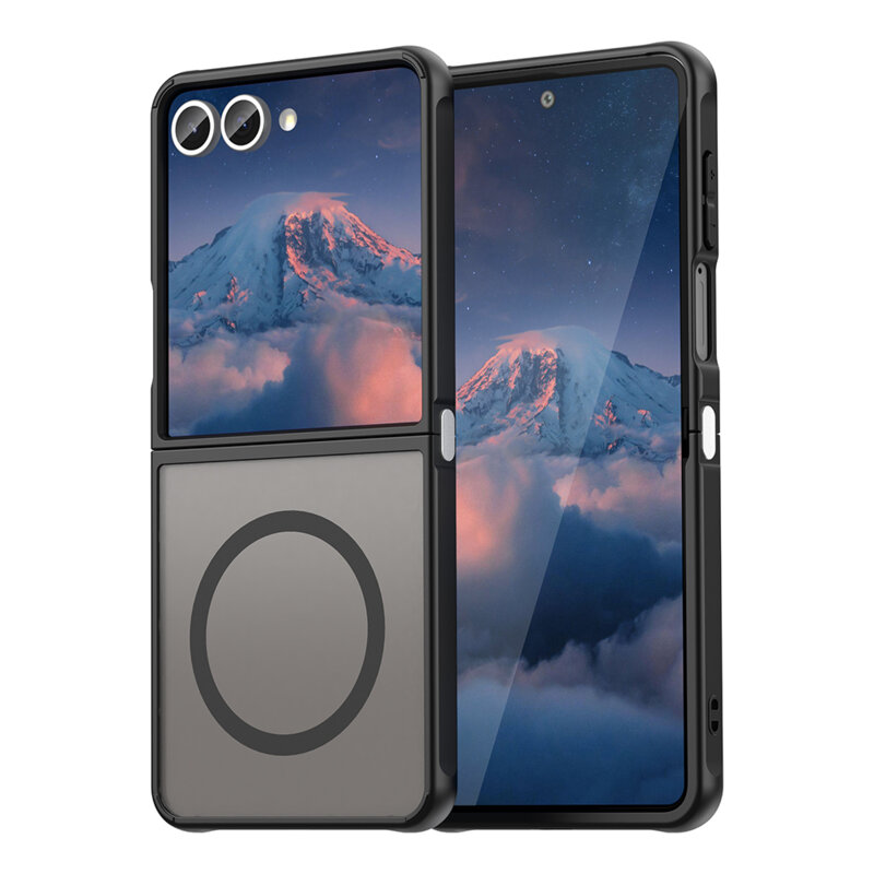 Husa Samsung Galaxy Z Flip7 Techsuit HaloFrost II MagSafe, negru