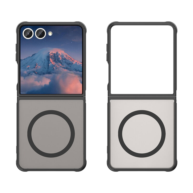 Husa Samsung Galaxy Z Flip7 Techsuit HaloFrost II MagSafe, negru