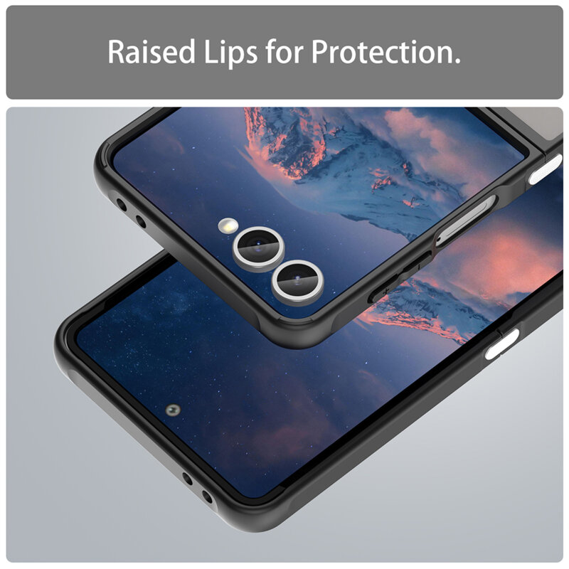Husa Samsung Galaxy Z Flip7 Techsuit HaloFrost II MagSafe, negru