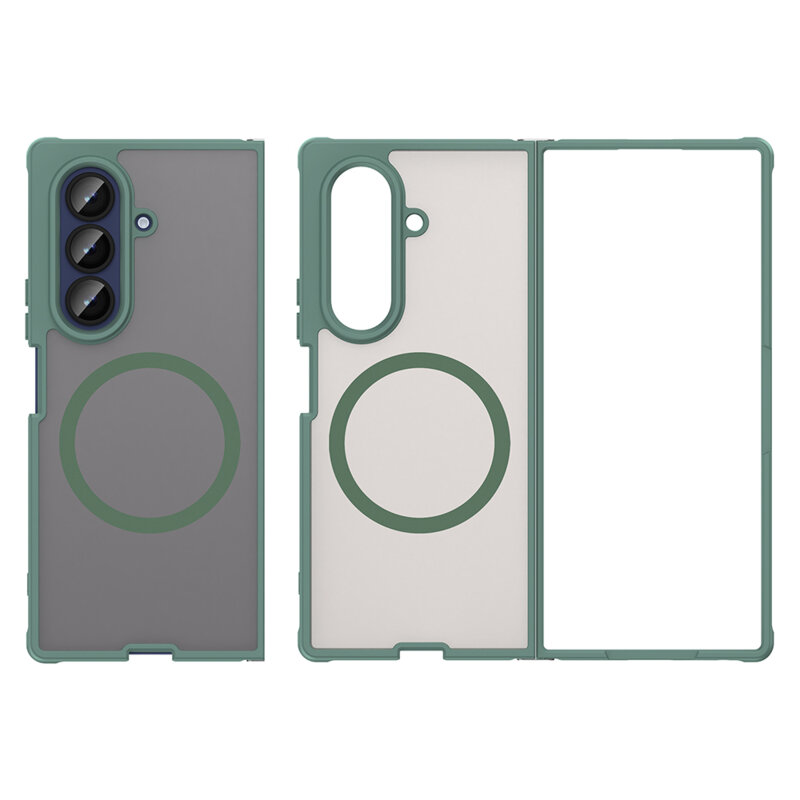 Husa Samsung Galaxy Z Fold7 Techsuit HaloFrost II MagSafe, verde