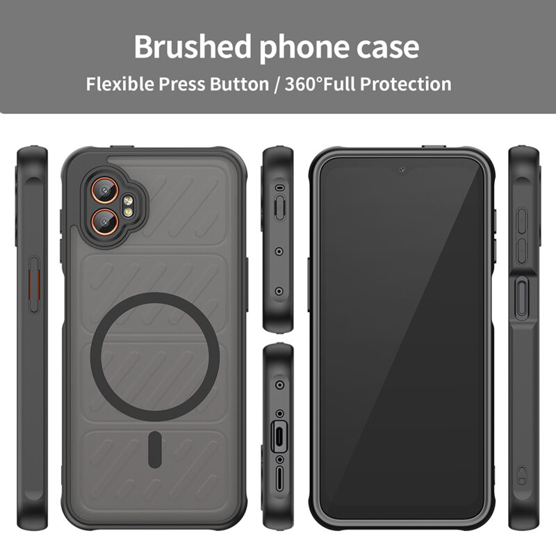 Husa Samsung Galaxy Xcover7 Pro Techsuit HaloFrost II MagSafe, negru