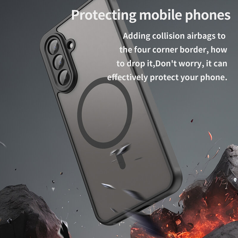 Husa Samsung Galaxy A17 5G Techsuit HaloFrost II MagSafe, negru