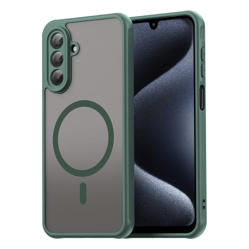 Husa Samsung Galaxy A17 5G Techsuit HaloFrost II MagSafe, verde