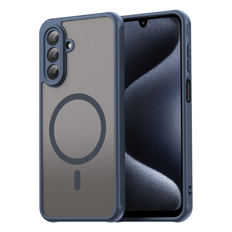 Husa Samsung Galaxy A17 5G Techsuit HaloFrost II MagSafe, bleumarin