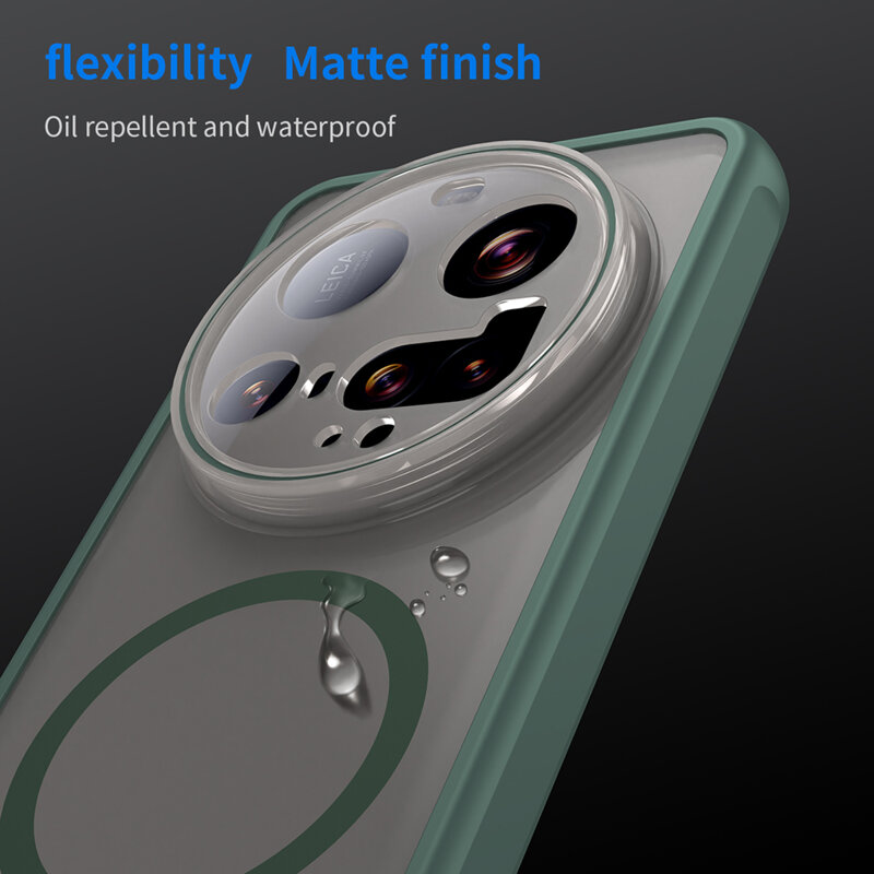 Husa Xiaomi 15 Ultra Techsuit HaloFrost II MagSafe, verde