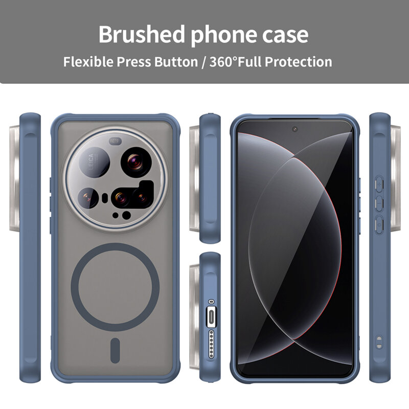 Husa Xiaomi 15 Ultra Techsuit HaloFrost II MagSafe, bleumarin