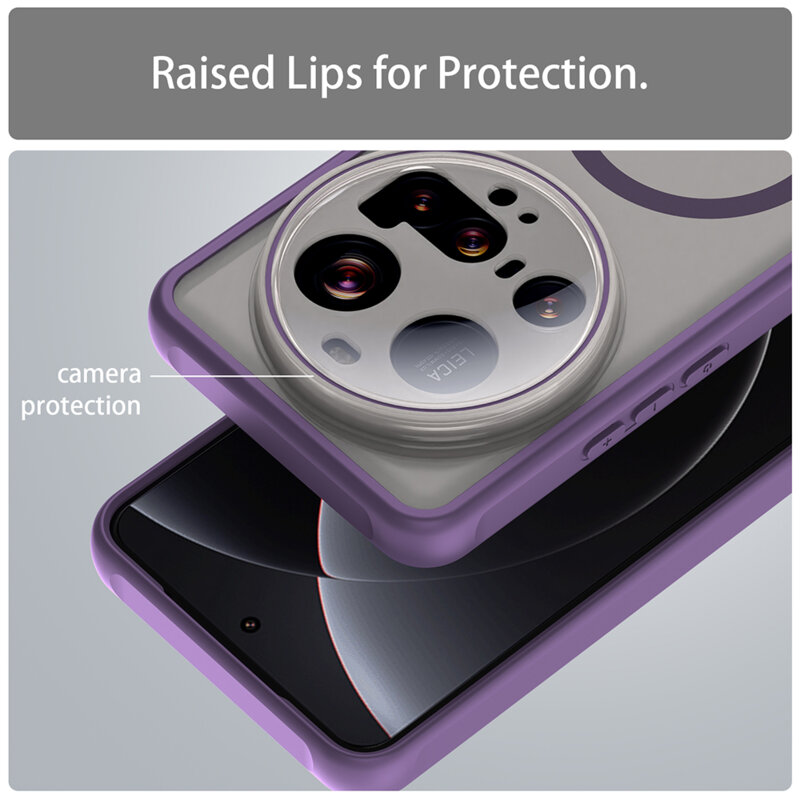 Husa Xiaomi 15 Ultra Techsuit HaloFrost II MagSafe, mov