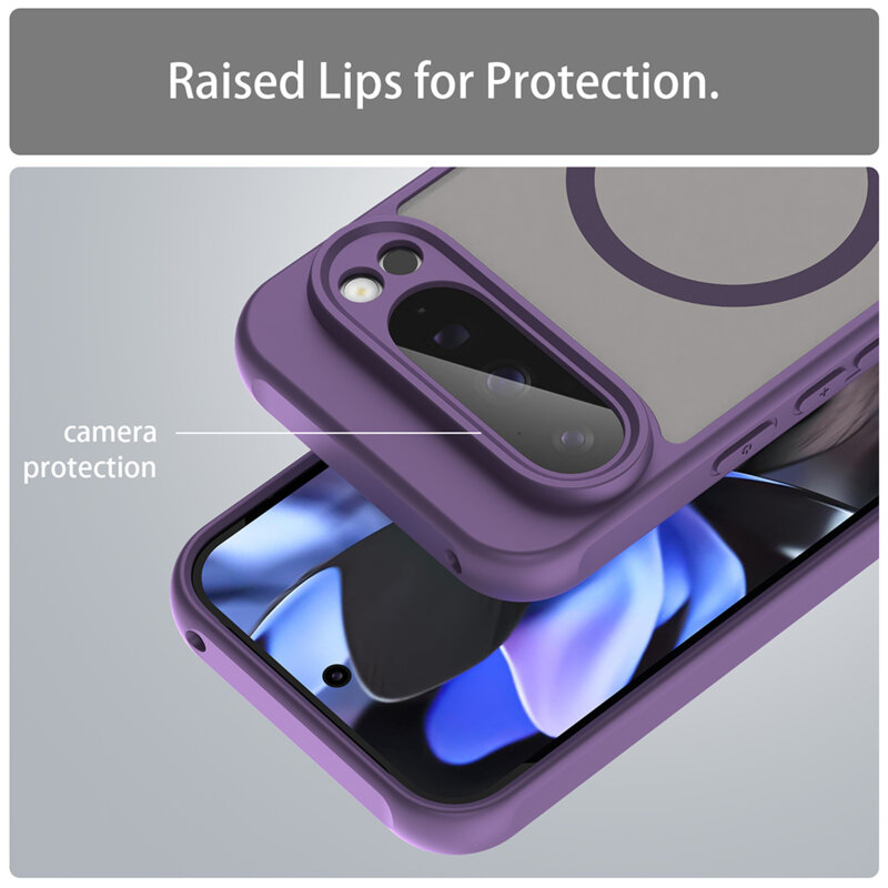 Husa Google Pixel 9 Pro Techsuit HaloFrost II MagSafe, mov