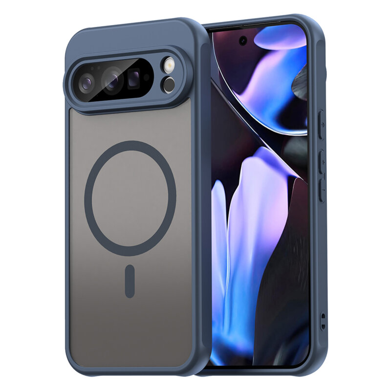 Husa Google Pixel 10 Pro XL Techsuit HaloFrost II MagSafe, bleumarin
