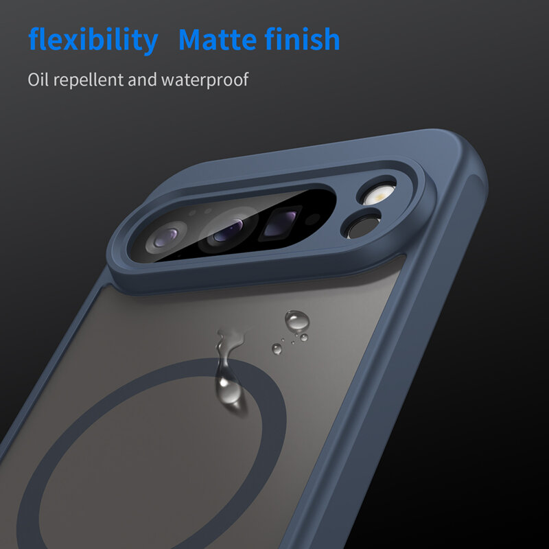 Husa Google Pixel 10 Pro XL Techsuit HaloFrost II MagSafe, bleumarin