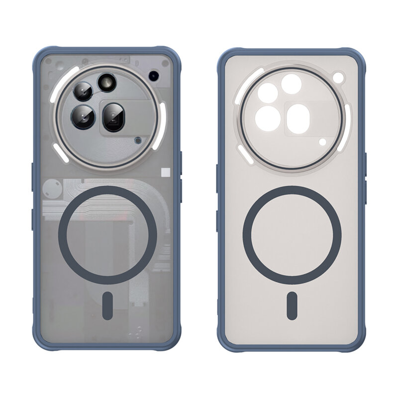 Husa Nothing Phone (3a) Pro Techsuit HaloFrost II MagSafe, bleumarin