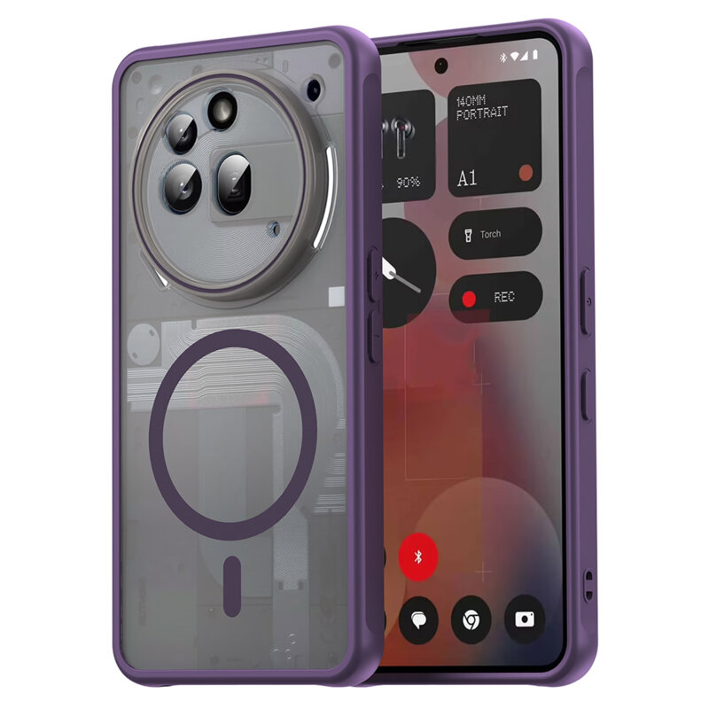 Husa Nothing Phone (3a) Pro Techsuit HaloFrost II MagSafe, mov