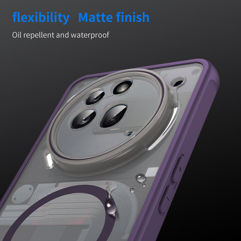 Husa Nothing Phone (3a) Pro Techsuit HaloFrost II MagSafe, mov