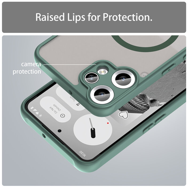 Husa Nothing CMF Phone 2 Pro Techsuit HaloFrost II MagSafe, verde