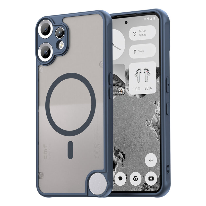 Husa Nothing CMF Phone 2 Pro Techsuit HaloFrost II MagSafe, bleumarin