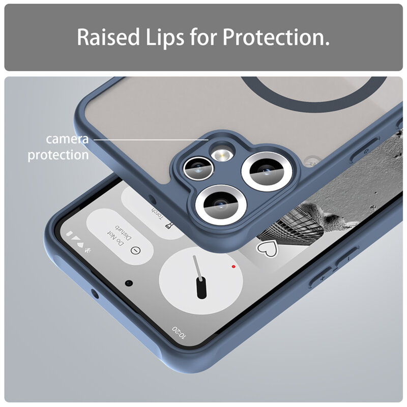 Husa Nothing CMF Phone 2 Pro Techsuit HaloFrost II MagSafe, bleumarin