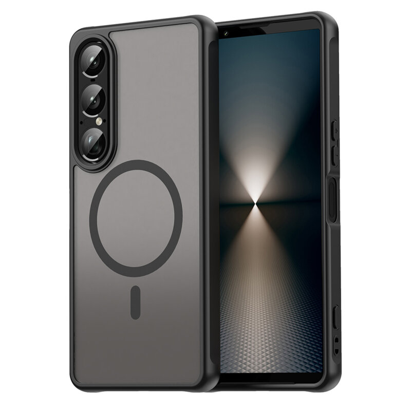 Husa Sony Xperia 1 VII Techsuit HaloFrost II MagSafe, negru