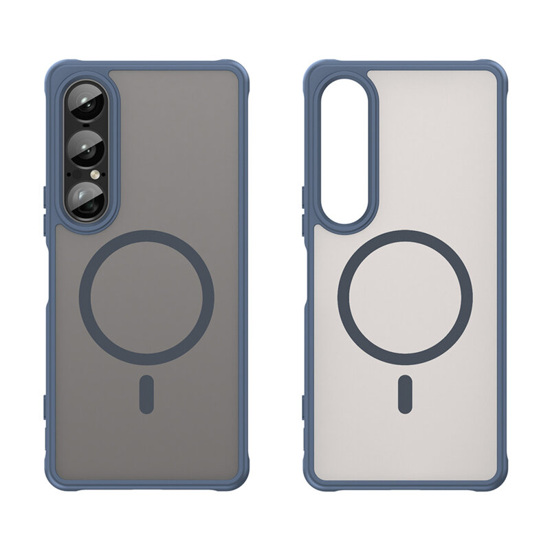 Husa Sony Xperia 1 VII Techsuit HaloFrost II MagSafe, bleumarin