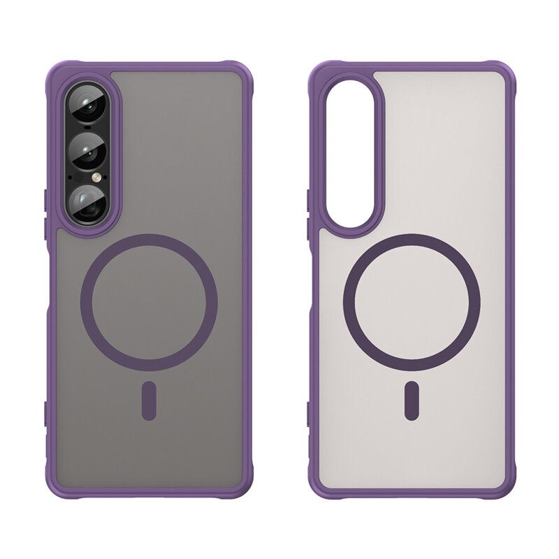 Husa Sony Xperia 1 VII Techsuit HaloFrost II MagSafe, mov