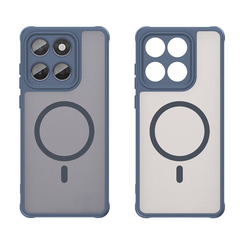 Husa Motorola Edge 60 Fusion Techsuit HaloFrost II MagSafe, bleumarin
