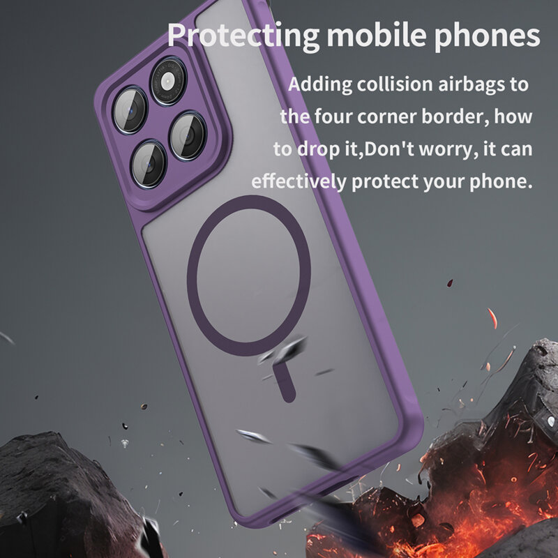 Husa Motorola Edge 60 Techsuit HaloFrost II MagSafe, mov