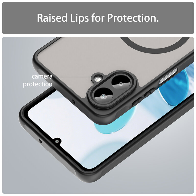 Husa Samsung Galaxy A07 4G Techsuit HaloFrost II MagSafe, negru