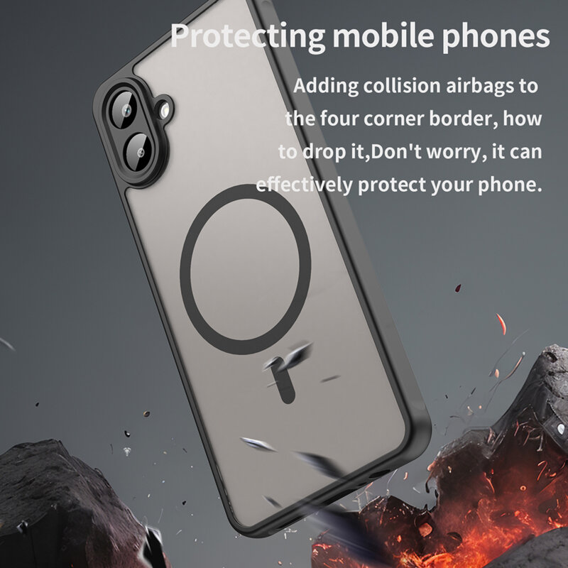 Husa Samsung Galaxy A07 4G Techsuit HaloFrost II MagSafe, negru