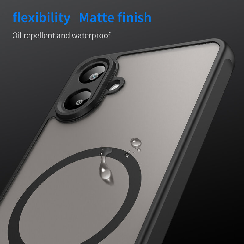 Husa Samsung Galaxy A07 4G Techsuit HaloFrost II MagSafe, negru