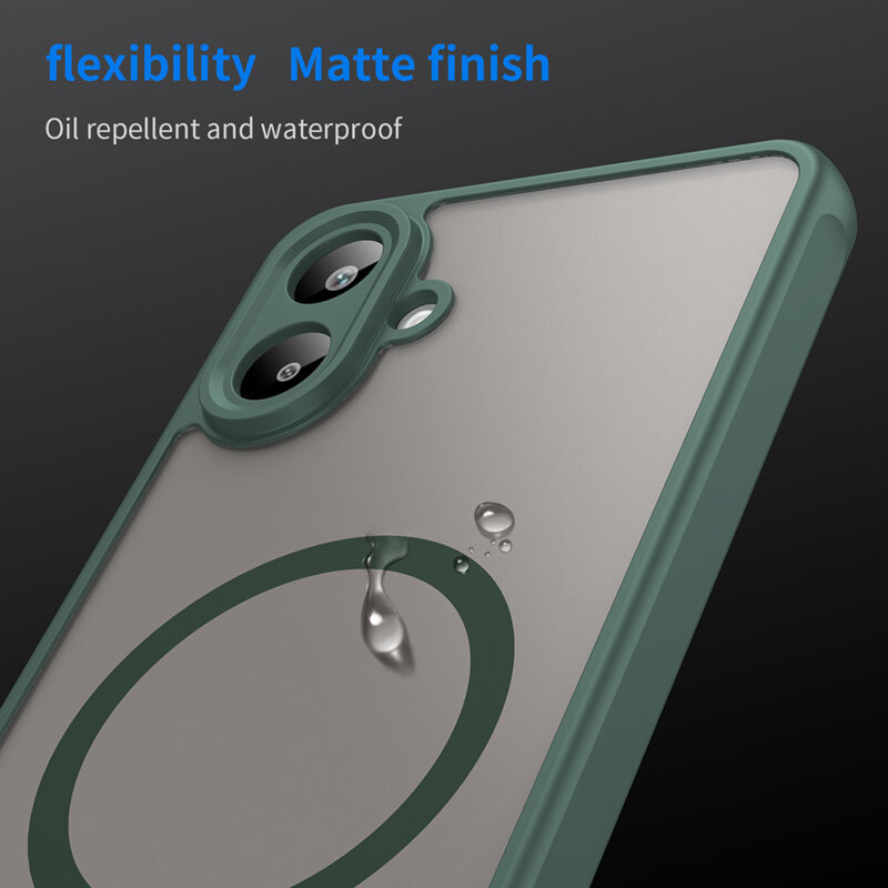 Husa Samsung Galaxy A07 4G Techsuit HaloFrost II MagSafe, verde