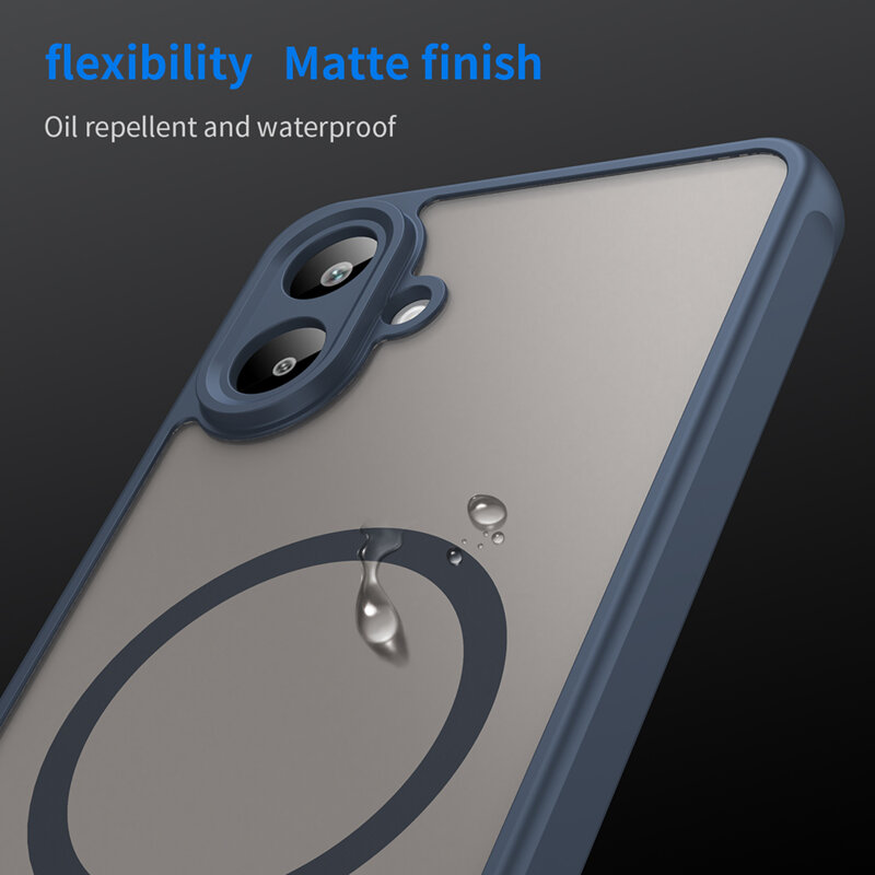 Husa Samsung Galaxy A07 4G Techsuit HaloFrost II MagSafe, bleumarin