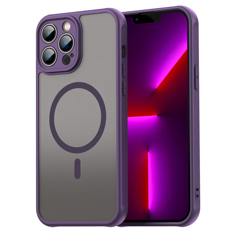 Husa iPhone 13 Pro Max Techsuit HaloFrost II MagSafe, mov