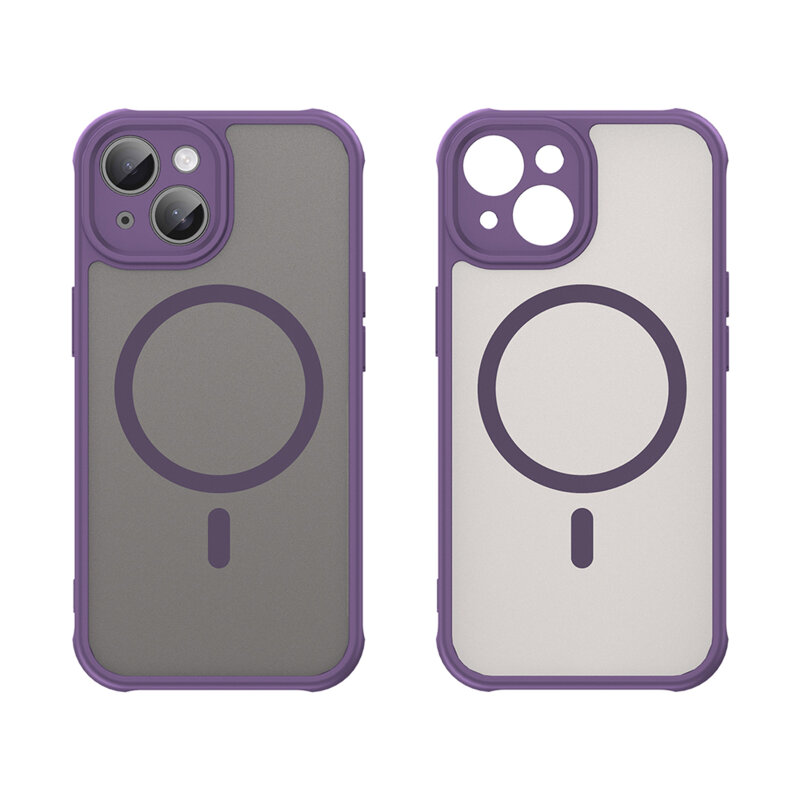 Husa iPhone 15 Plus Techsuit HaloFrost II MagSafe, mov