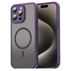 Husa iPhone 15 Pro Max Techsuit HaloFrost II MagSafe, mov